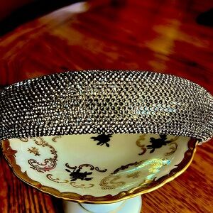 🌹NWOTShimmering Taupe(not Gold)SmallRhinestonesHeadband.Tan lining.ChicDay/Night